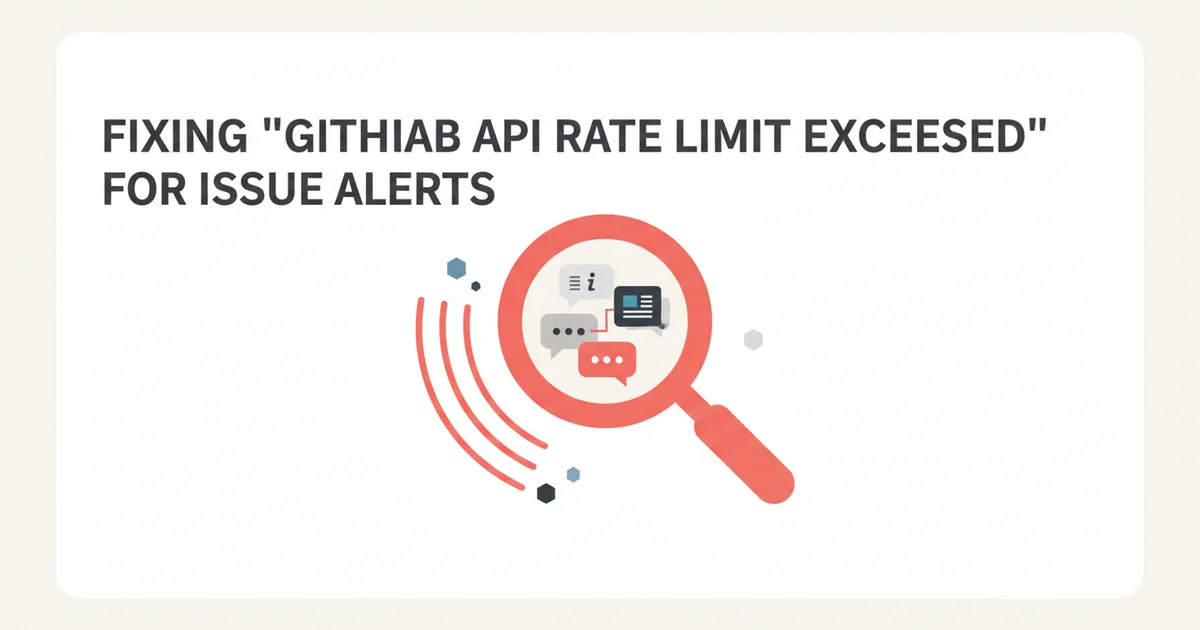 Fixing 'GitHub API Rate Limit Exceeded' for Issue Alerts — illustration