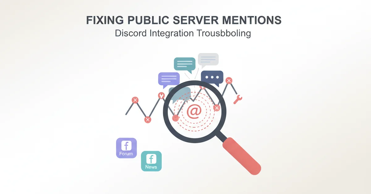 Troubleshooting Discord Public Server Mention Integration Failures — illustration
